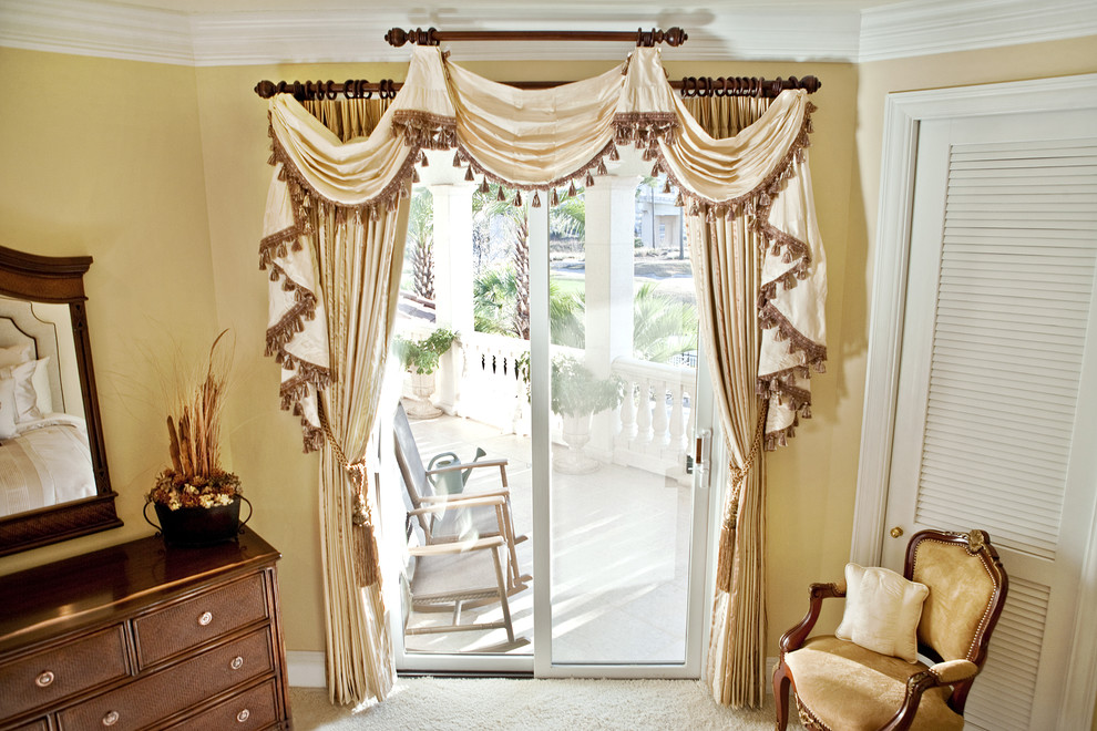 Bedroom - mediterranean bedroom idea in Charleston