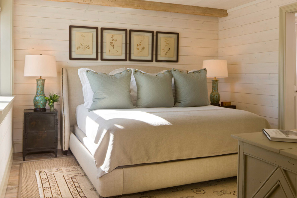 This is an example of a rustic bedroom in Denver.