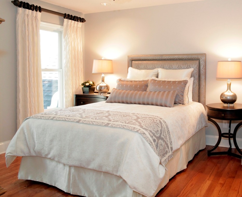 Gray and Ivory Bedroom Transitional Bedroom Other by MJN & Associates Interiors Houzz