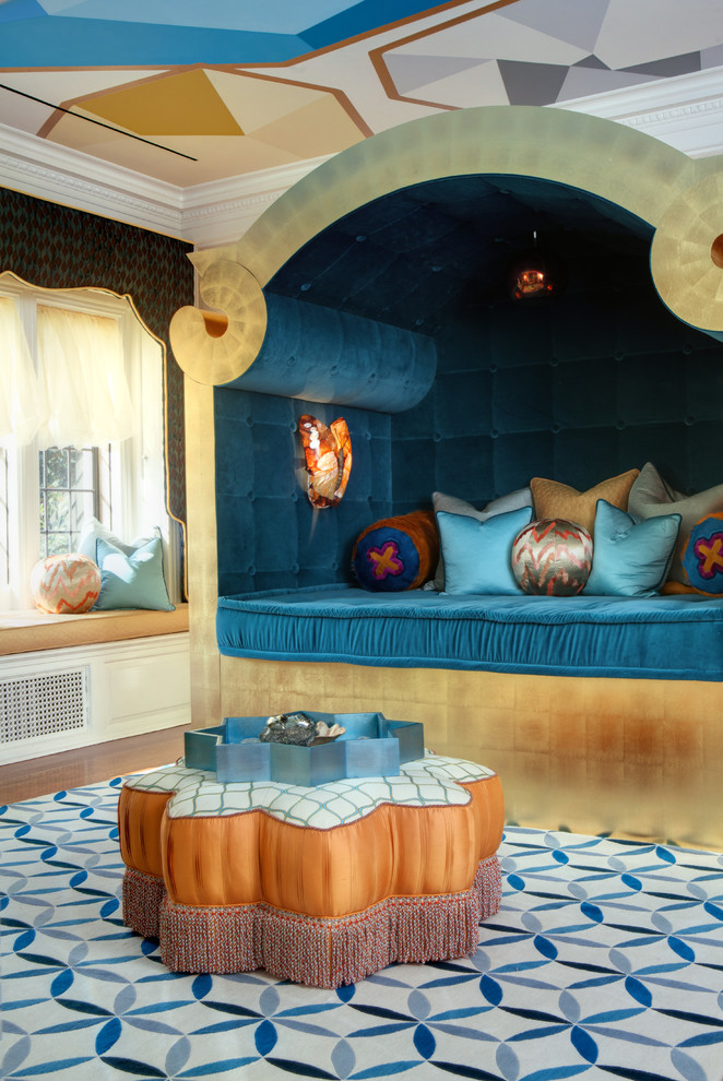 Eklektisches Schlafzimmer in Santa Barbara