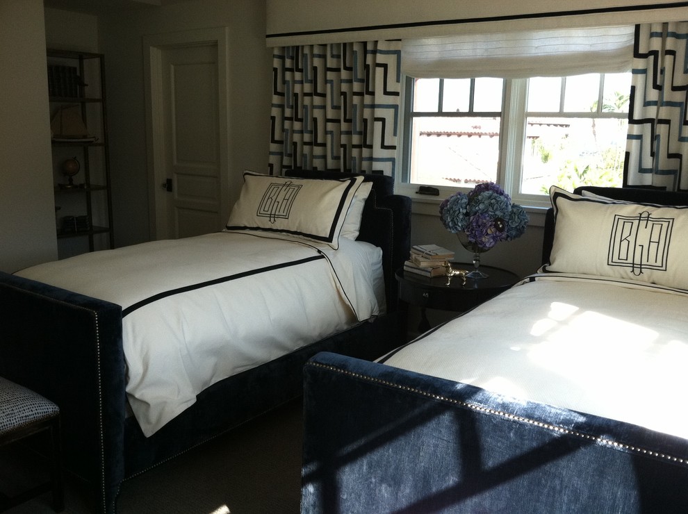 Eclectic bedroom in San Diego.