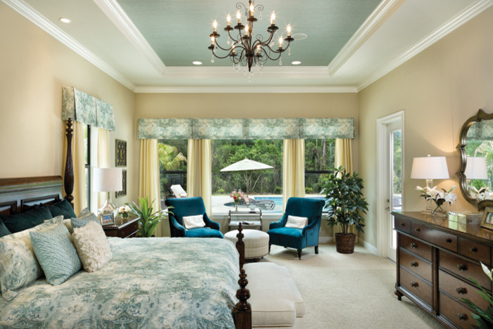 Elegant bedroom photo in Tampa