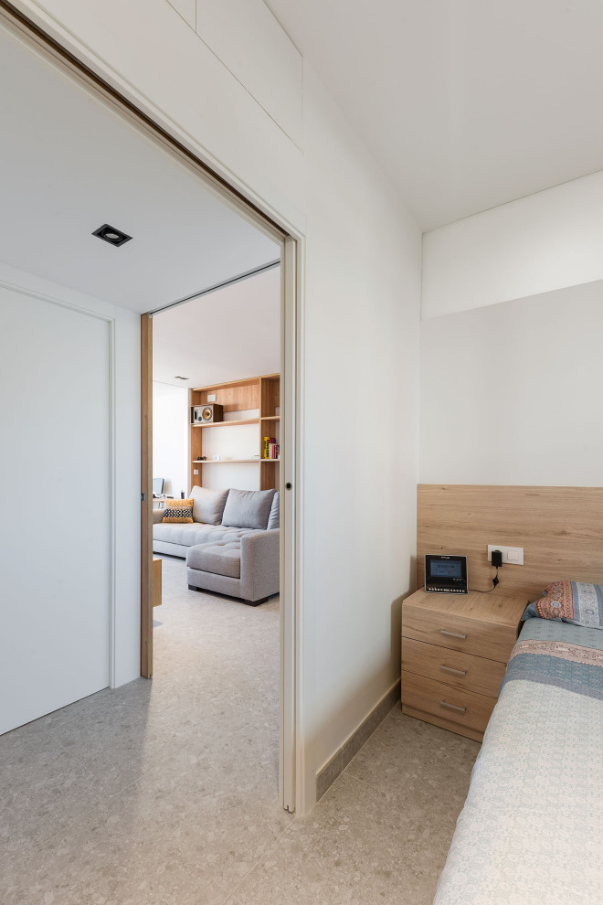 Diseño de dormitorio minimalista pequeño
