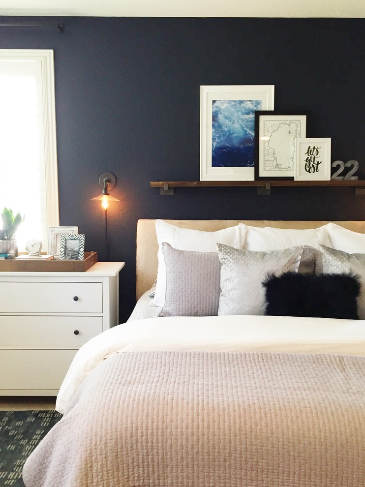 Hale Navy! Eclectic Bedroom Sacramento by Design Shop Interiors