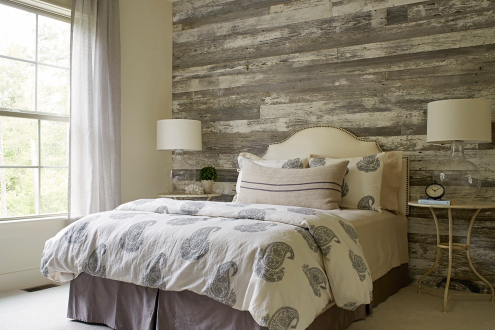 Inspiration for a classic guest and grey and silver bedroom in Richmond.