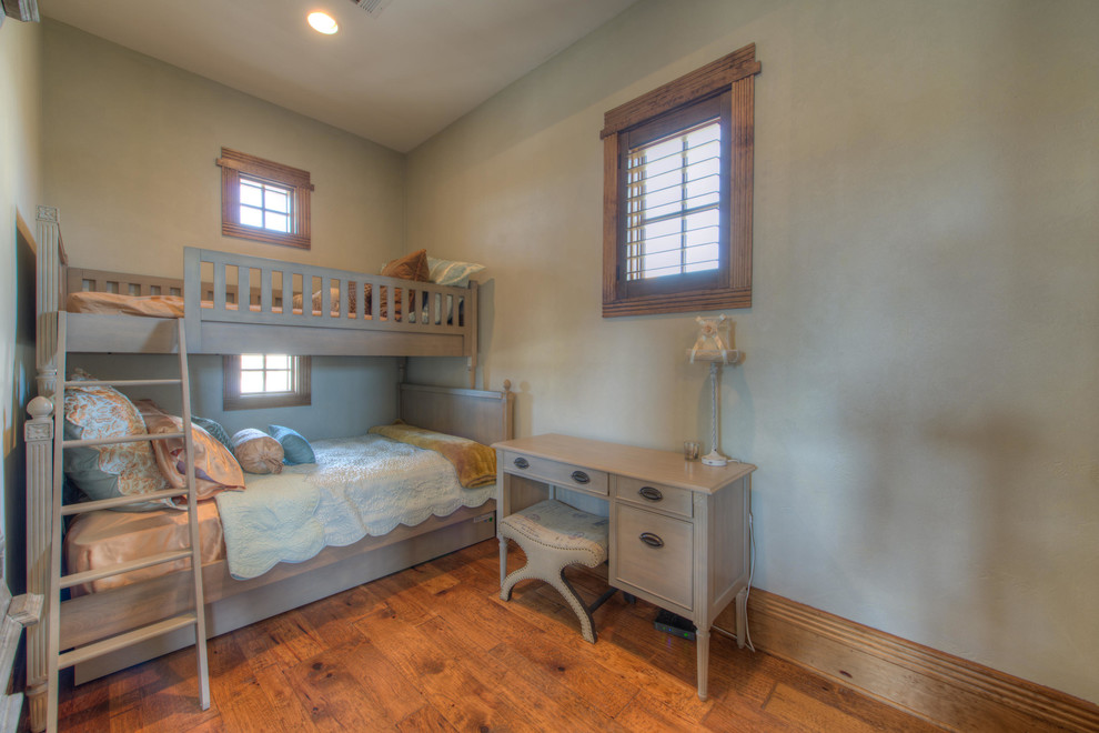 Bedroom - rustic bedroom idea in Austin