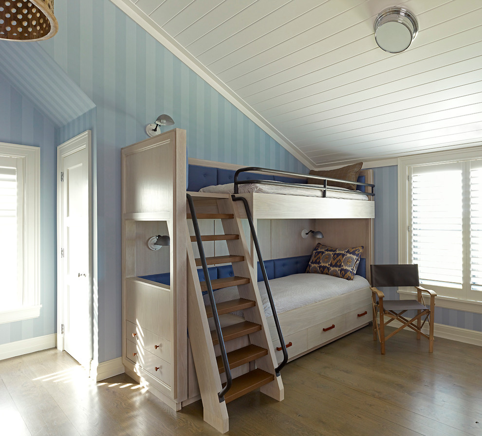 Идея дизайна: спальня в морском стиле
