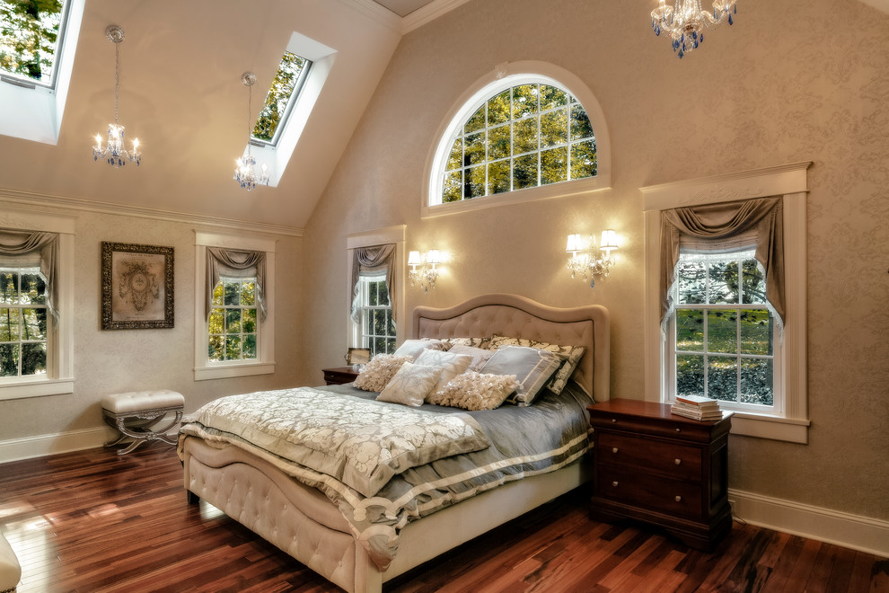 Photo of a traditional bedroom in Boston.