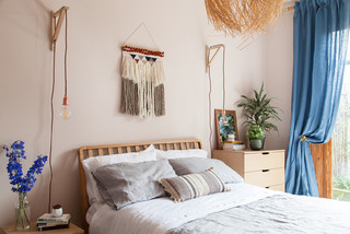Camera da letto beige con pareti rosa - Foto, Idee, Arredamento - Febbraio  2024