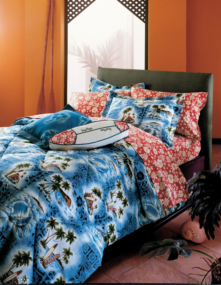 Hawaiian Bedding Tropical Bedroom Orange County by Dean Miller
