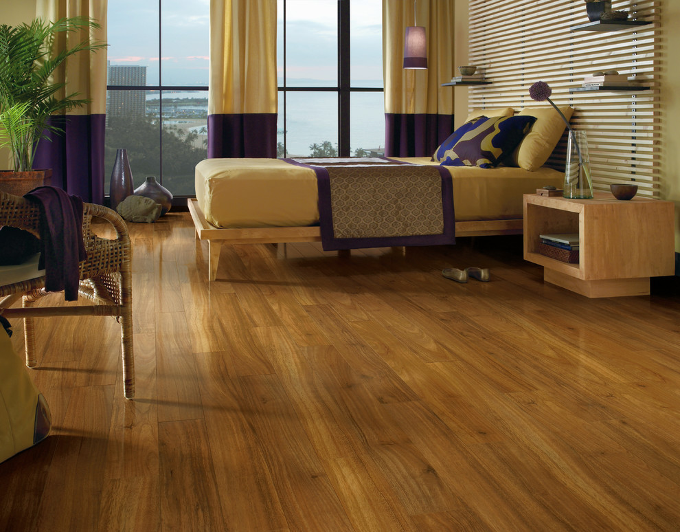 Hawaiian Koa Laminate Contemporary Bedroom Atlanta by Floor