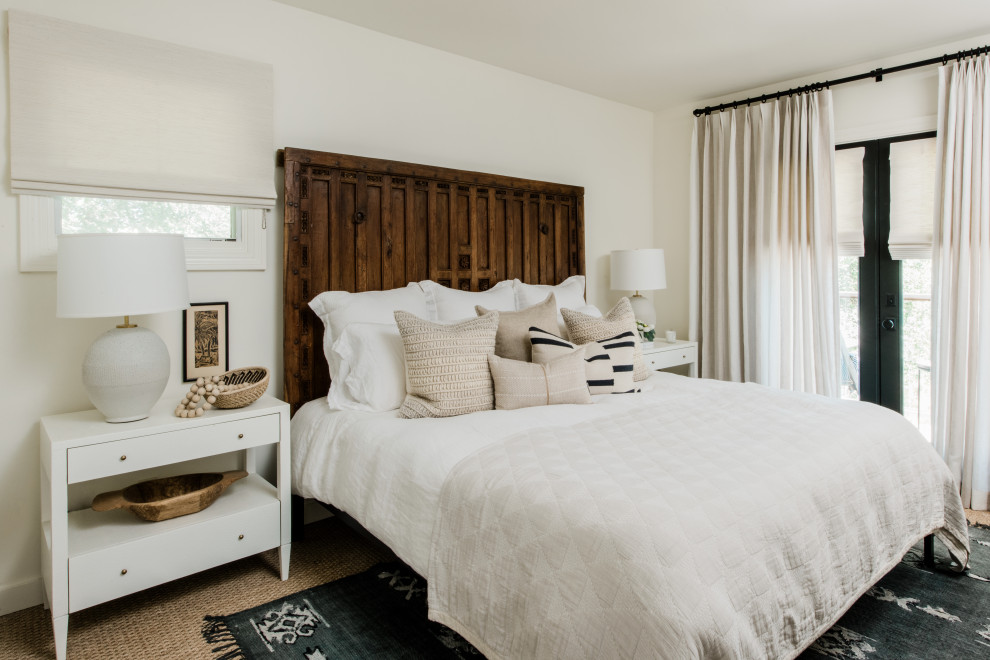 This is an example of a coastal bedroom in San Francisco.