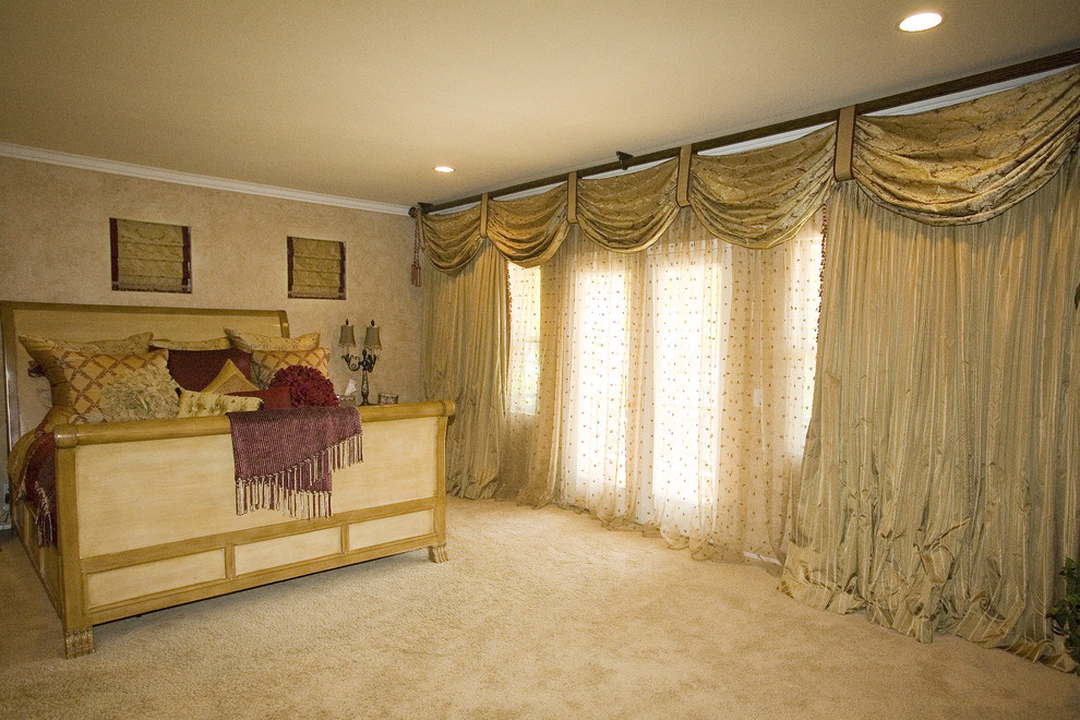 Exempel på ett medelhavsstil sovrum