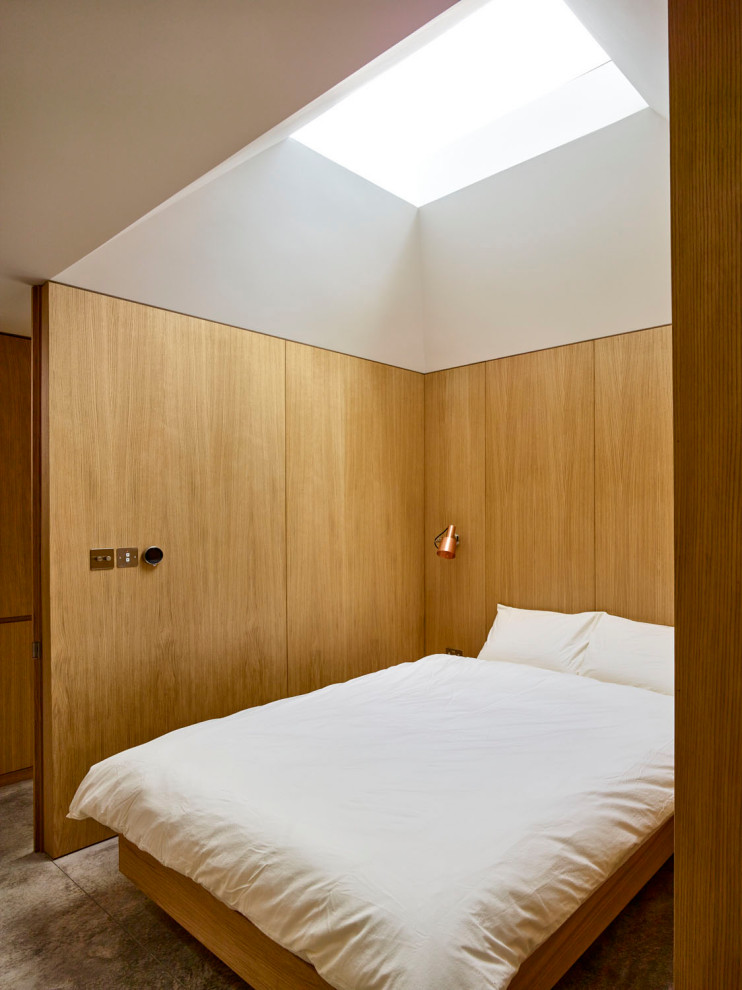 Photo of a scandi bedroom in London.