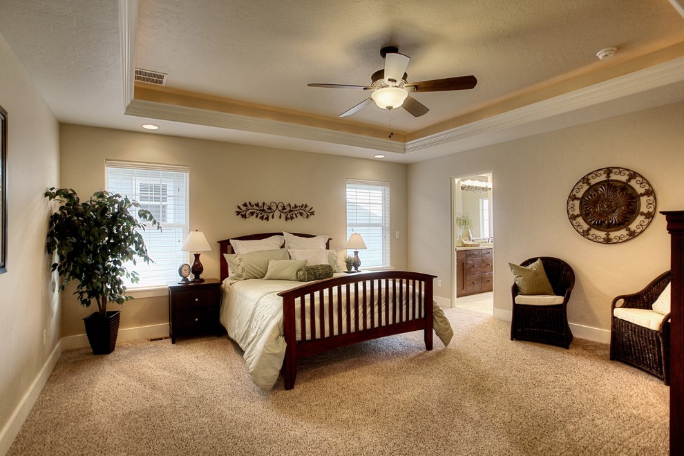 Elegant bedroom photo in Boise