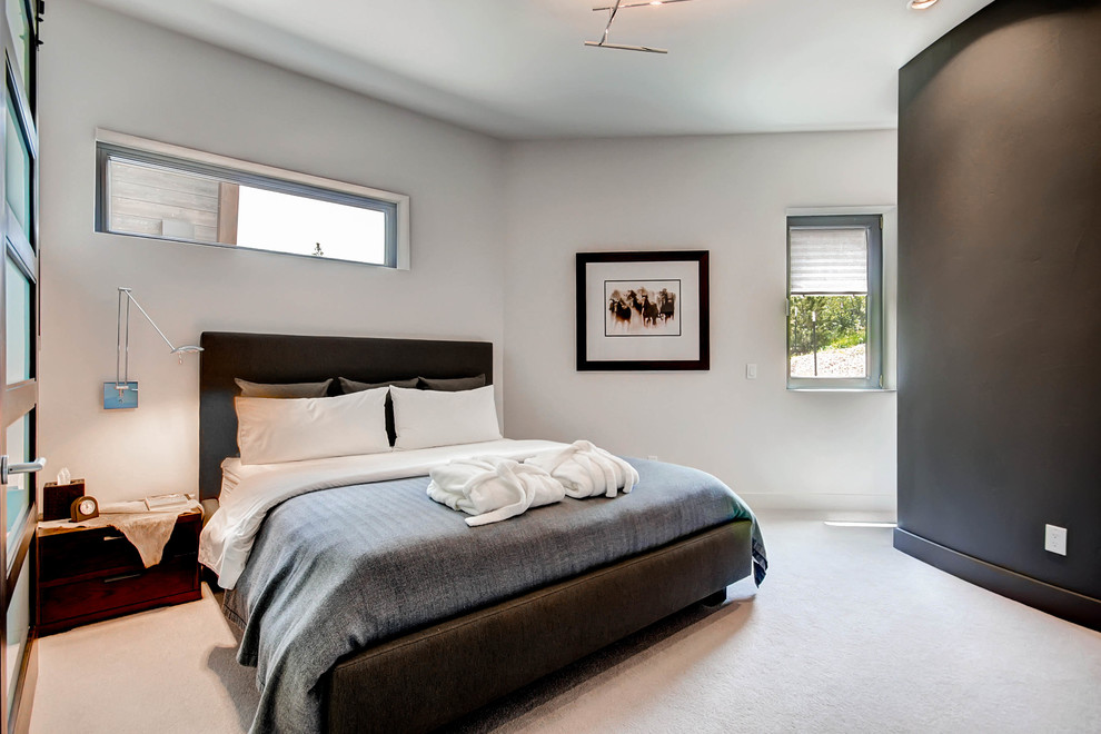 Trendy bedroom photo in Denver