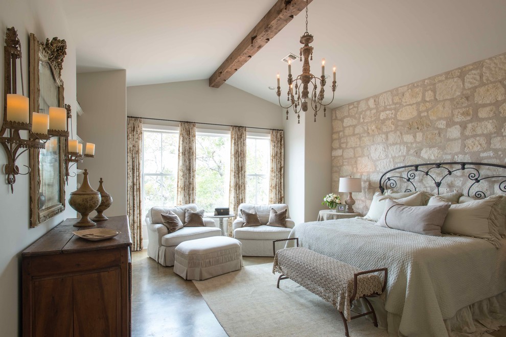 Inspiration for a french country bedroom remodel in Charlotte