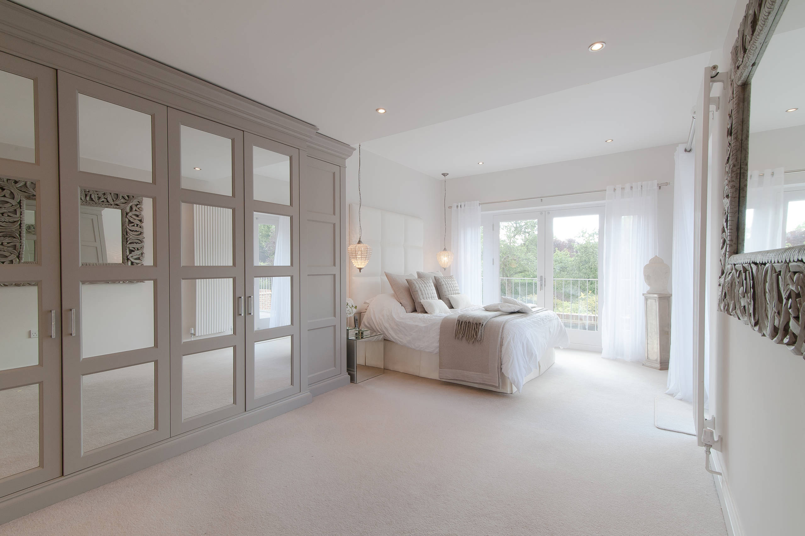 Featured image of post Cream And Beige Bedroom Decor Ideas - A combination of straight lines and raised features highlight this modern beige fabric column bed.