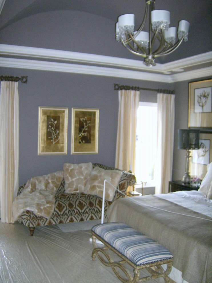 ルイビルにあるコンテンポラリースタイルのおしゃれな寝室のインテリア