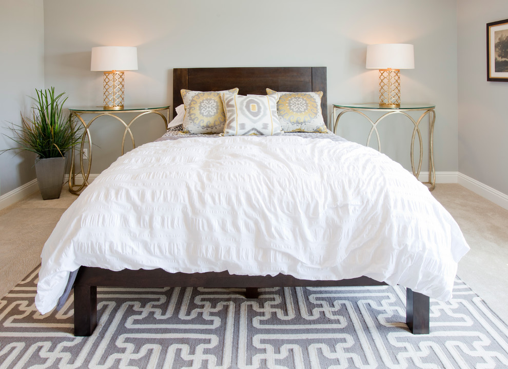 Inspiration for a contemporary bedroom remodel in Louisville