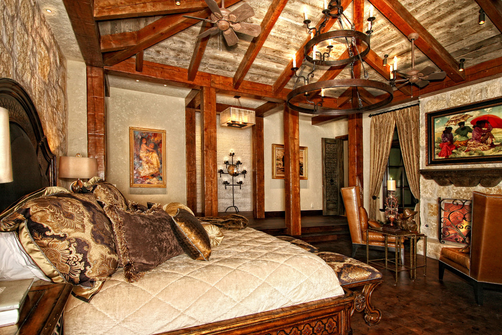 Mediterranean bedroom in Austin.