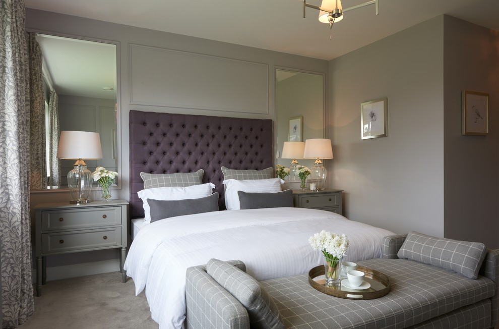 Inspiration for a transitional bedroom remodel in Dublin