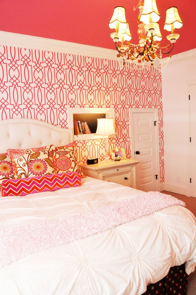 Imagen de dormitorio tradicional renovado de tamaño medio