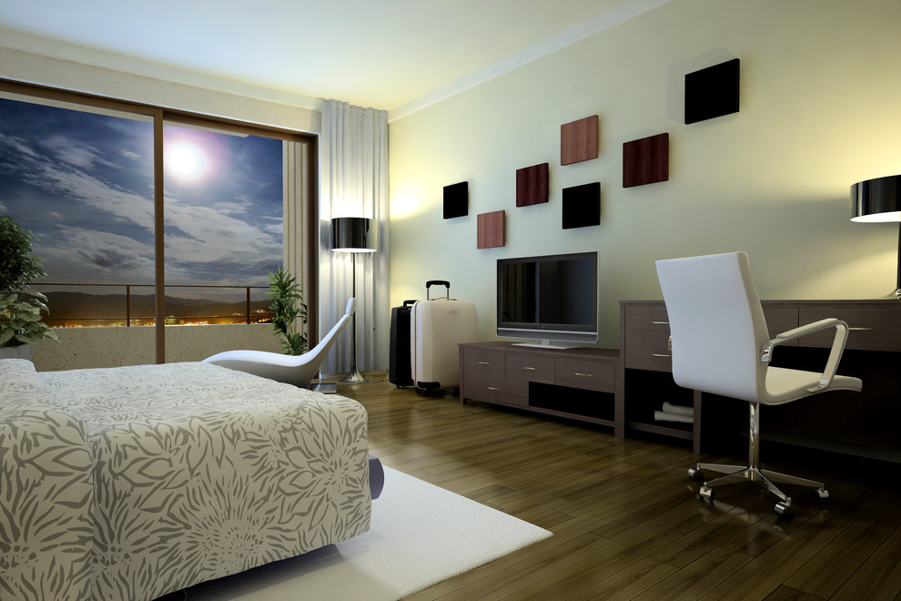 Bedroom - modern bedroom idea in Other