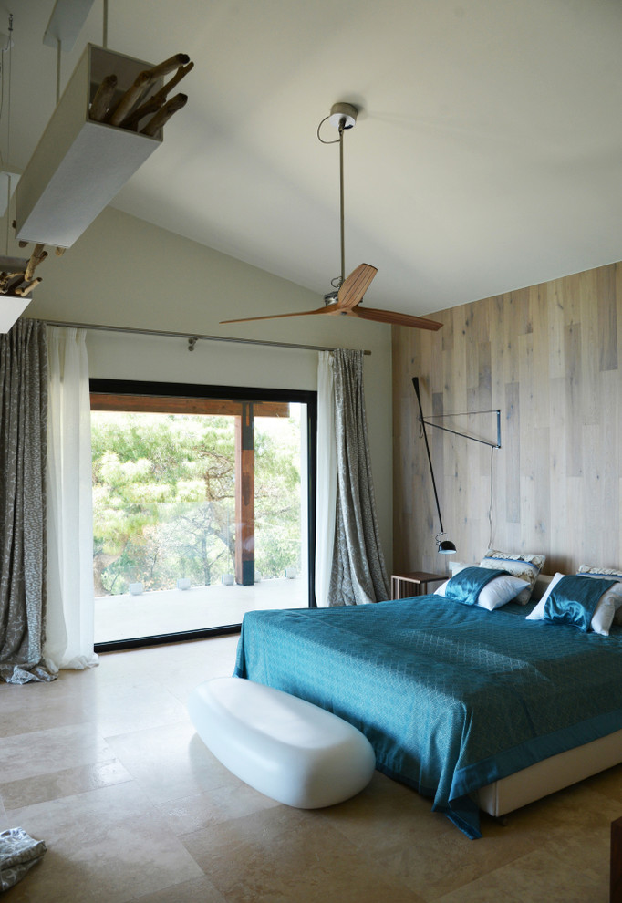 Photo of a coastal bedroom in Other.