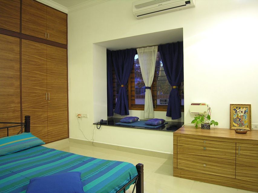Exempel på ett modernt sovrum