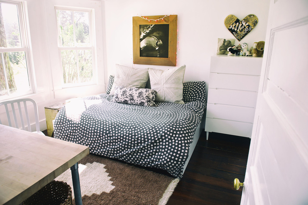 Photo of a farmhouse bedroom in San Francisco.