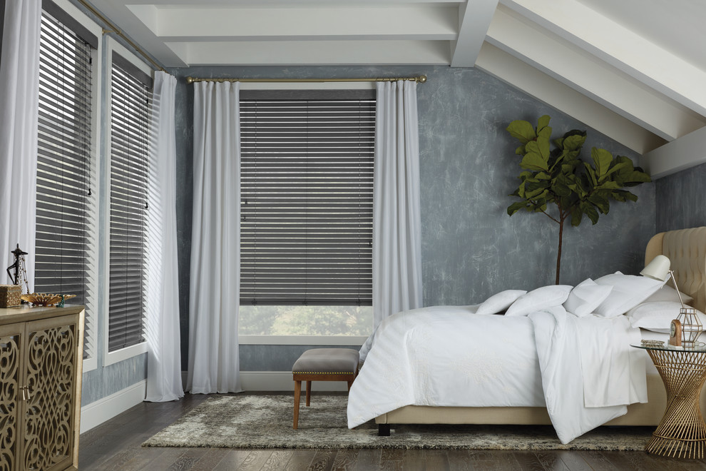 Hunter Douglas Horizontal Blinds Contemporary Bedroom New York