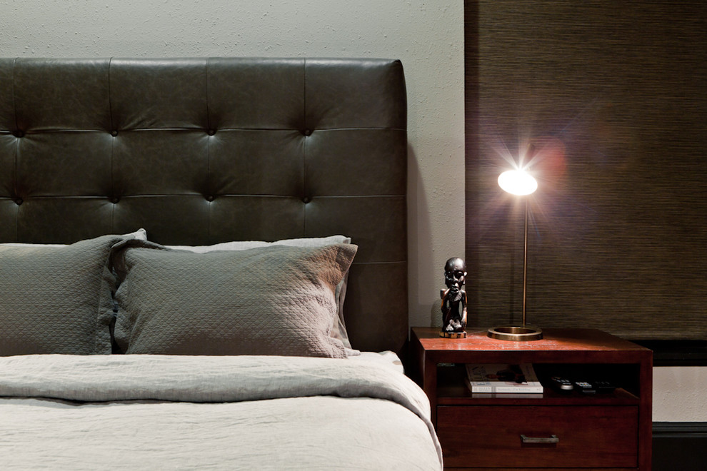 Свежая идея для дизайна: спальня в стиле лофт - отличное фото интерьера
