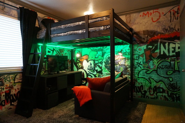 Industrial Teenage Bedroom - Industriale - Camera da Letto - San Francisco  - di Alina Druga Interiors | Houzz