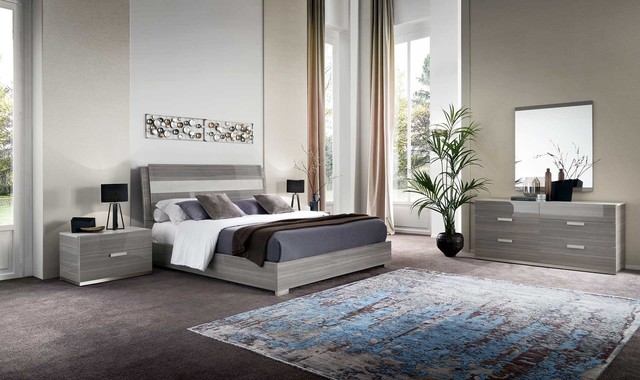Iris Queen Platform Bed Contemporary Bedroom Other By El Dorado Furniture