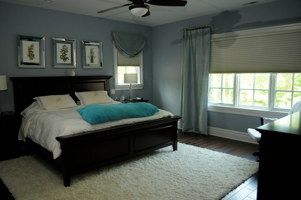 Example of a trendy bedroom design in Chicago