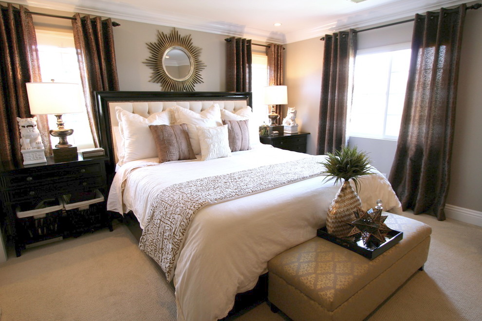Inspiration for an eclectic bedroom remodel in Orange County