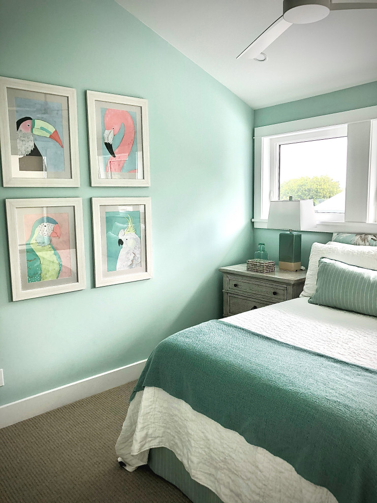 Island Beach House Beach Style Bedroom Tampa by Design Accent