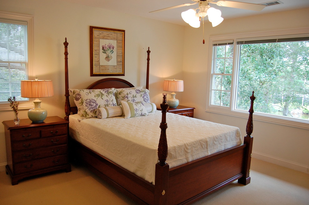 Bedroom - transitional bedroom idea in Charleston