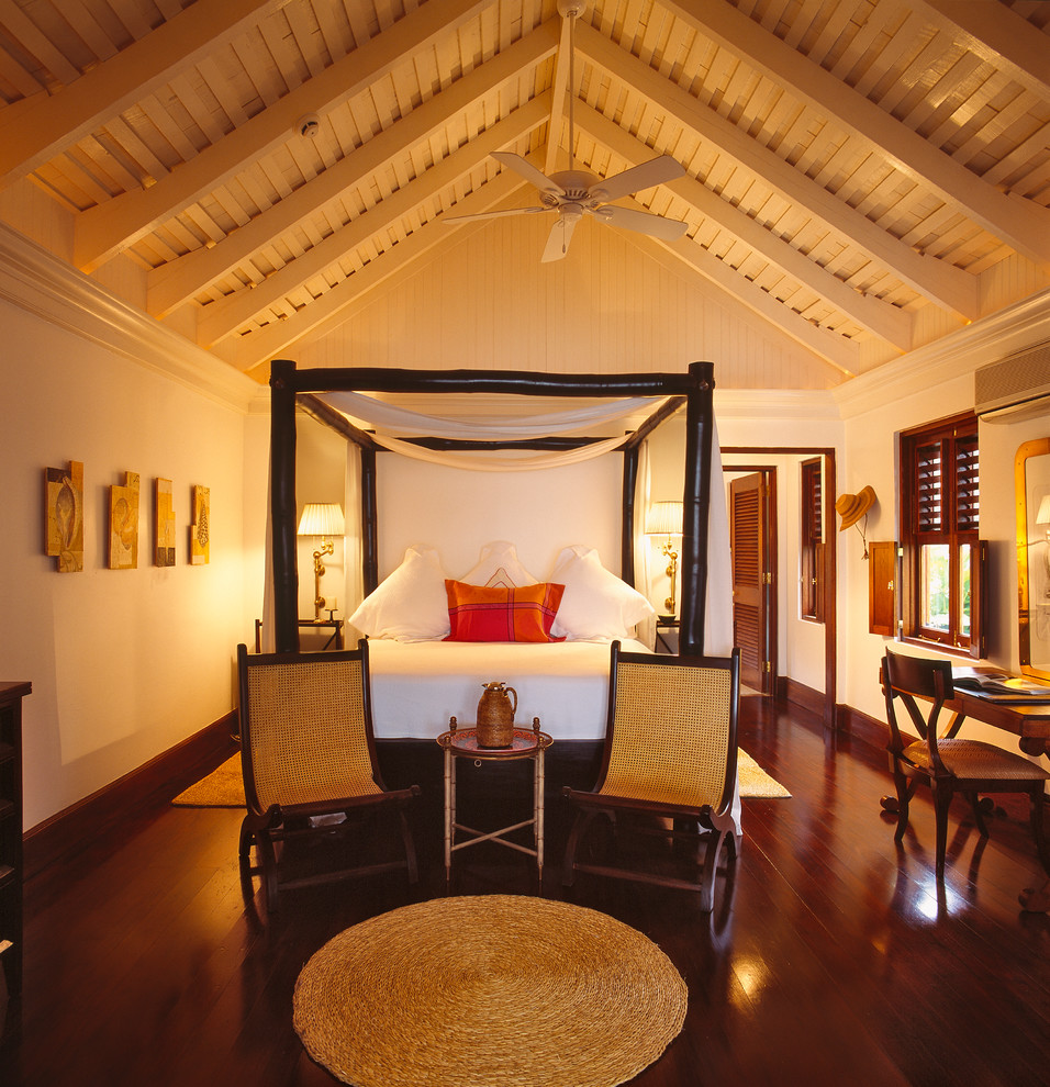 Jamaican Villa Tropical Bedroom New York by B. Siegel