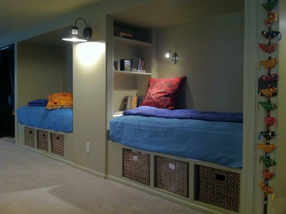 Modelo de dormitorio clásico renovado con moqueta
