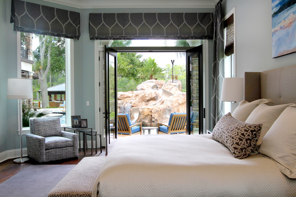 Inspiration for a contemporary bedroom remodel in Jacksonville