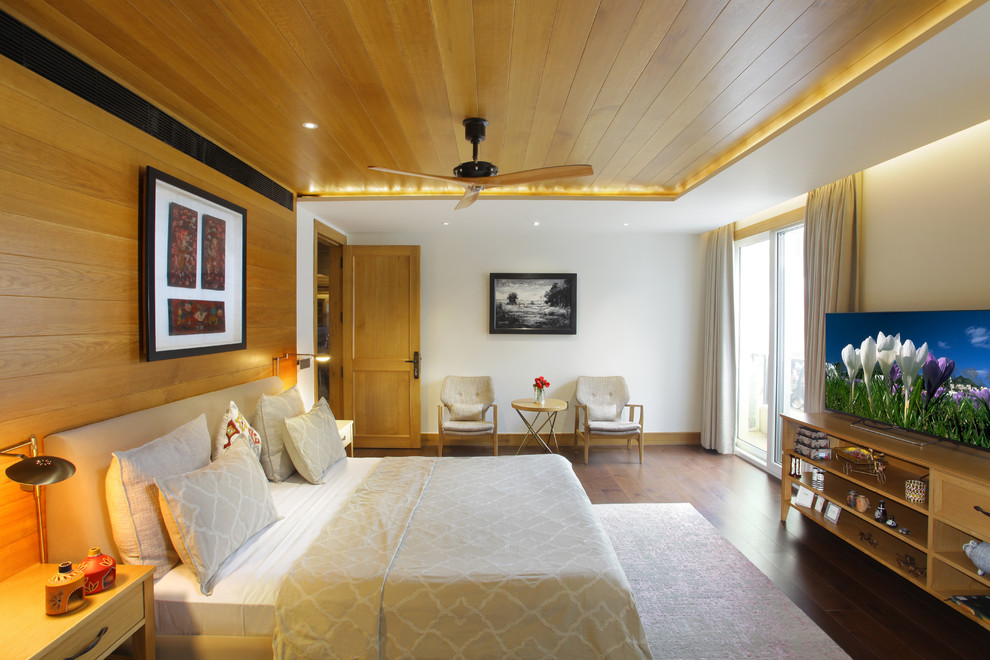 Example of a trendy bedroom design in Delhi