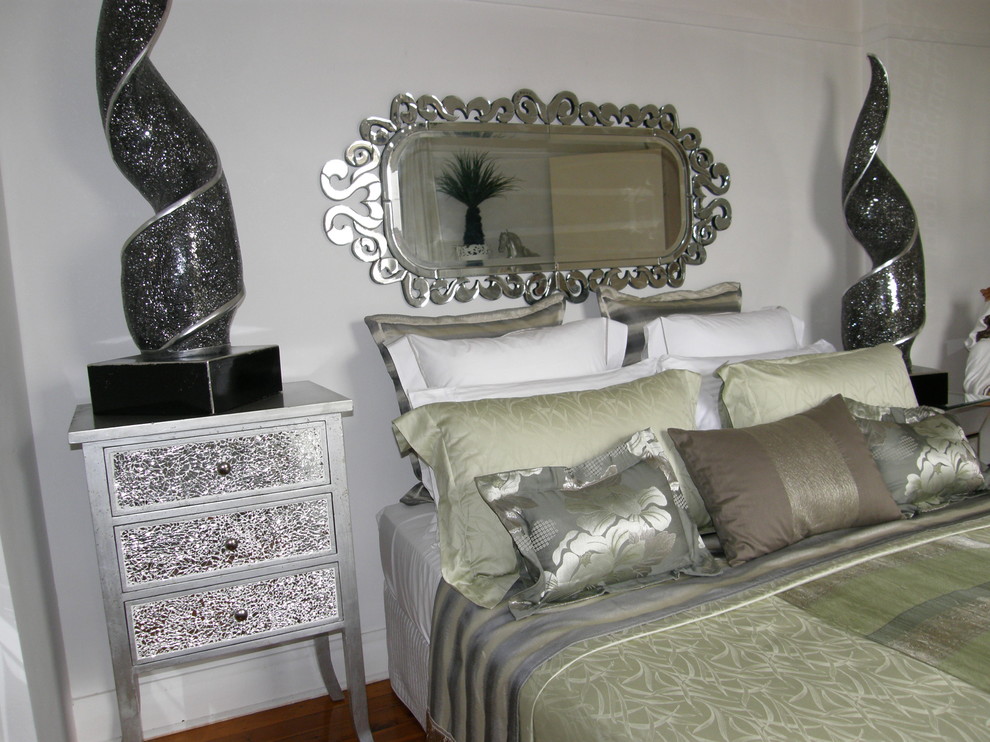 Design ideas for a bohemian bedroom in Brisbane.