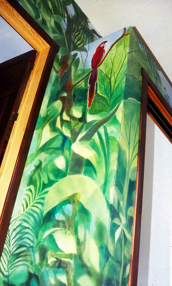 Jungle Bathroom Mural - Tropical - Bedroom - San Francisco - by Lazure