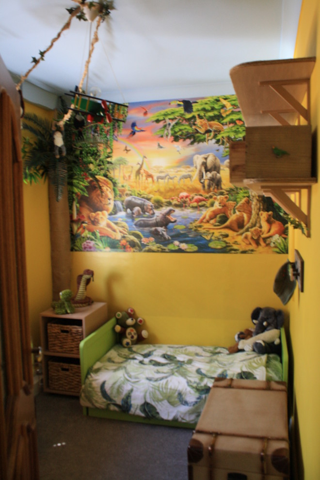 Kleines Stilmix Schlafzimmer in Cheshire