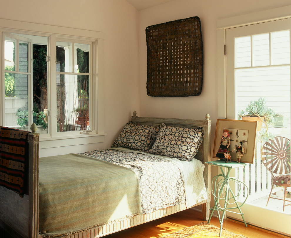 Inspiration for an eclectic bedroom remodel in Los Angeles