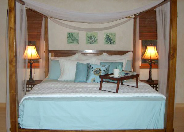 This is an example of a world-inspired bedroom in Hawaii.