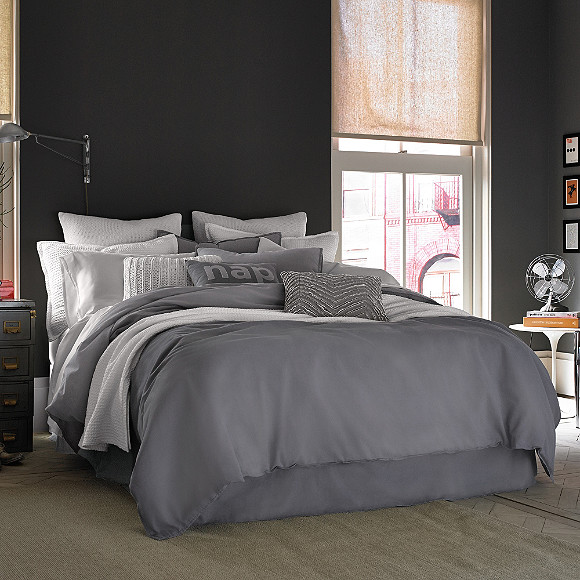 Kenneth Cole Reaction Home Mineral Linen Cotton Duvet Cover In Oatmeal Contemporary Bedroom New York By Bed Bath Beyond Mineral Linen Cotton Duvet Cover, Kenneth Cole Bedding Oatmeal