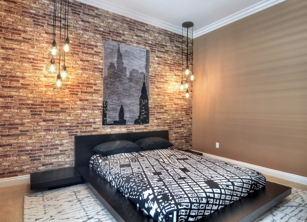 Example of a trendy bedroom design in Orange County